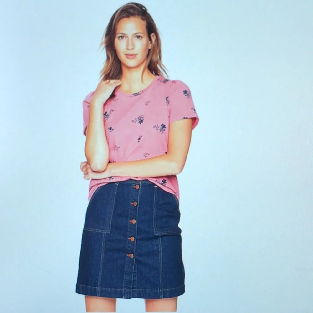 Lucky Brand Pim Puff Sleeve Floral Tee - Picture 6 of 10